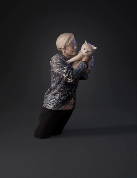 Cat 3D model preview 2