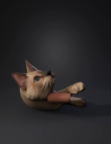 Cat 3D model preview 3