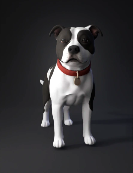 Dog 3D model preview 2
