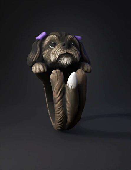 Dog 3D model preview 4