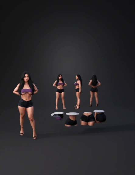 Female 3D model preview 3