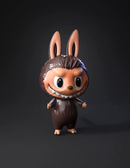 Labubu 3D model preview 1