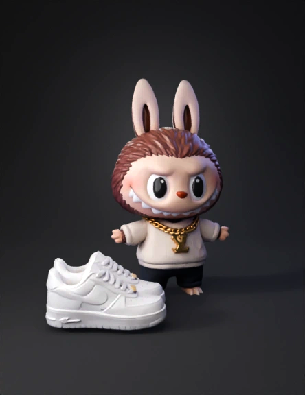 Labubu 3D model preview 3