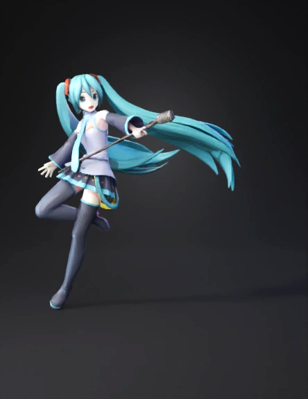Miku 3D model preview 1