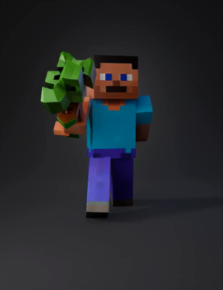 Minecraft 3D model preview 1
