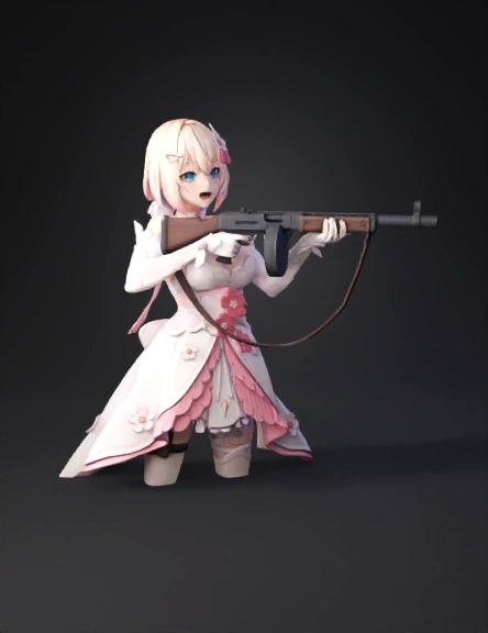Rifle 3D model preview 2