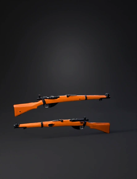 Rifle 3D model preview 3