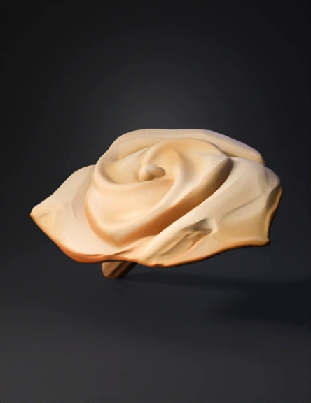 Rose 3D model preview 3