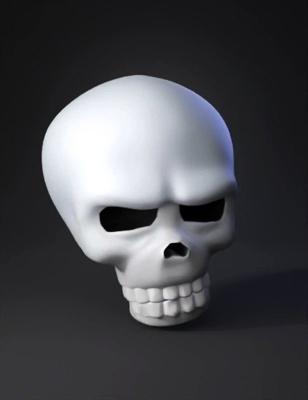 Skull 3D model preview 2