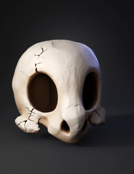 Skull 3D model preview 4