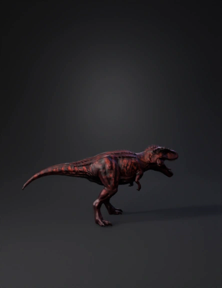 T rex 3D model preview 4