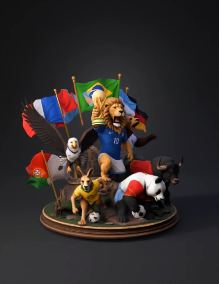 World Cup 3D model preview 2